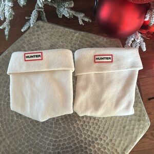 Hunter White Mid Boots Socks